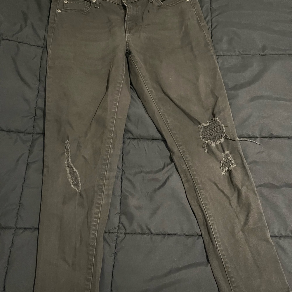 GAP Distressed Olive Green Girlfriend Jeans- v. versatile